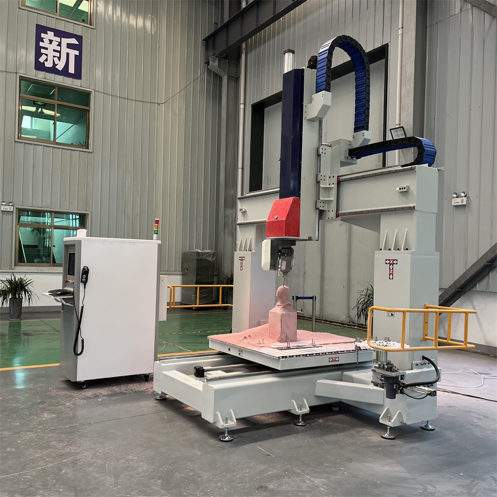 High Speed Sculpture Model CNC Wood Foam Milling 5 Axis 2030 3040 Big Size 5 Axis wood CNC Router Carving Machine for Jade