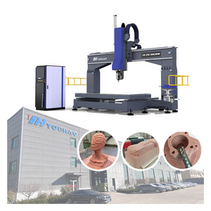 High Speed Sculpture Model CNC Wood Foam Milling 5 Axis 2030 3040 Big Size 5 Axis wood CNC Router Carving Machine for Jade