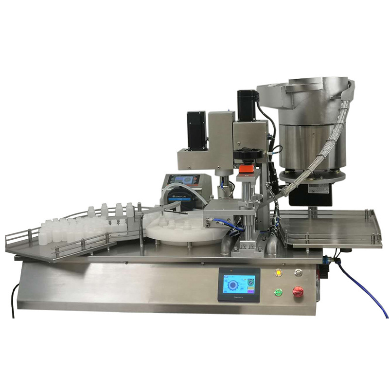 Tabletop type  liquid small bottles filling capping machine