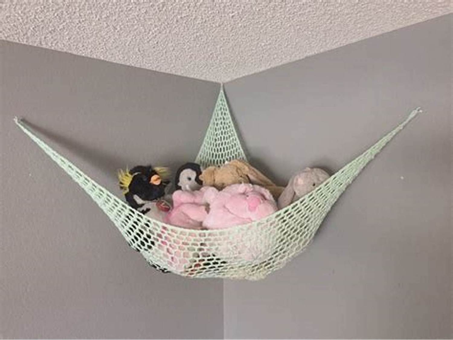 Crochet Hammock for Stuffed Animal Boho Macrame Toy Net or Hammock for Stuff Animal Plush