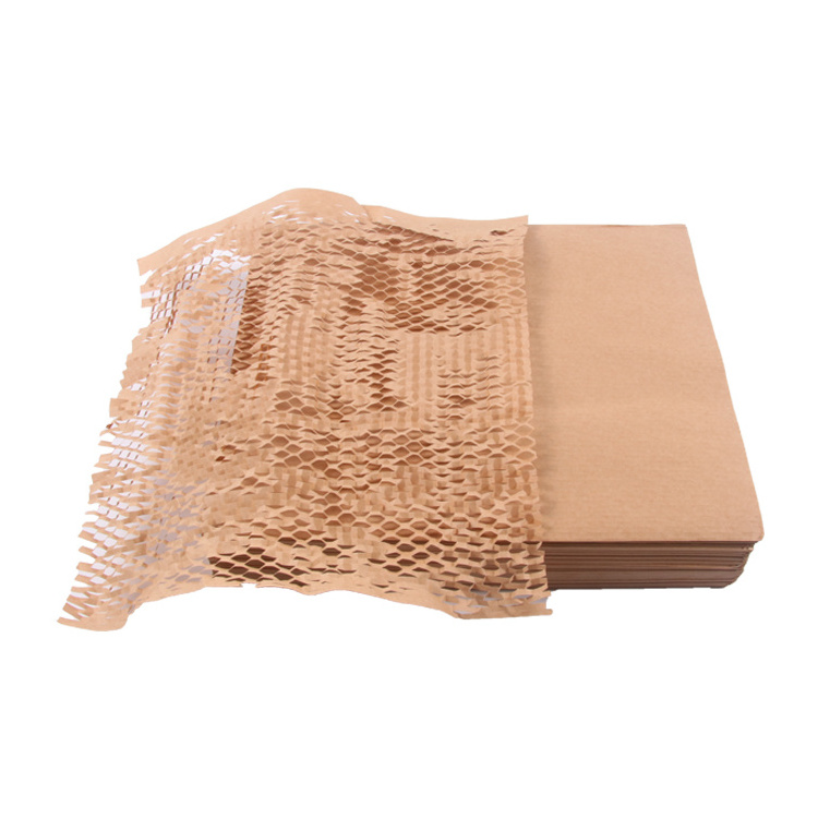 High Strength 80gsm Honeycomb Paper Packaging Kraft Paper Cushion Honeycomb Paper Sheet