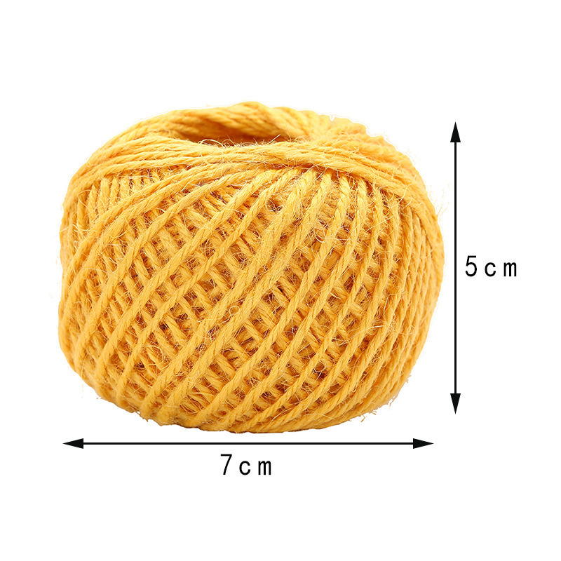 2mm*50M Jute Twine Cord Hemp Rope String Rustic Wrap Gift Packing String Wedding Decoration DIY Hemp Rope