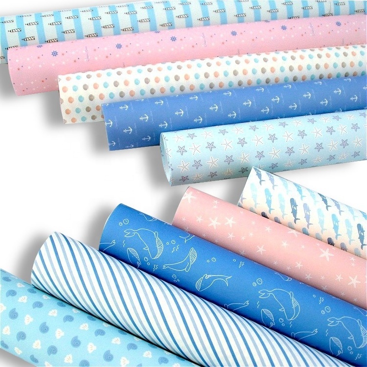 Manufacturers Papel De Regalo Cute Variety Patterns Tissue Wrapping Paper Customized Craft Packing Gift Wrapping Paper