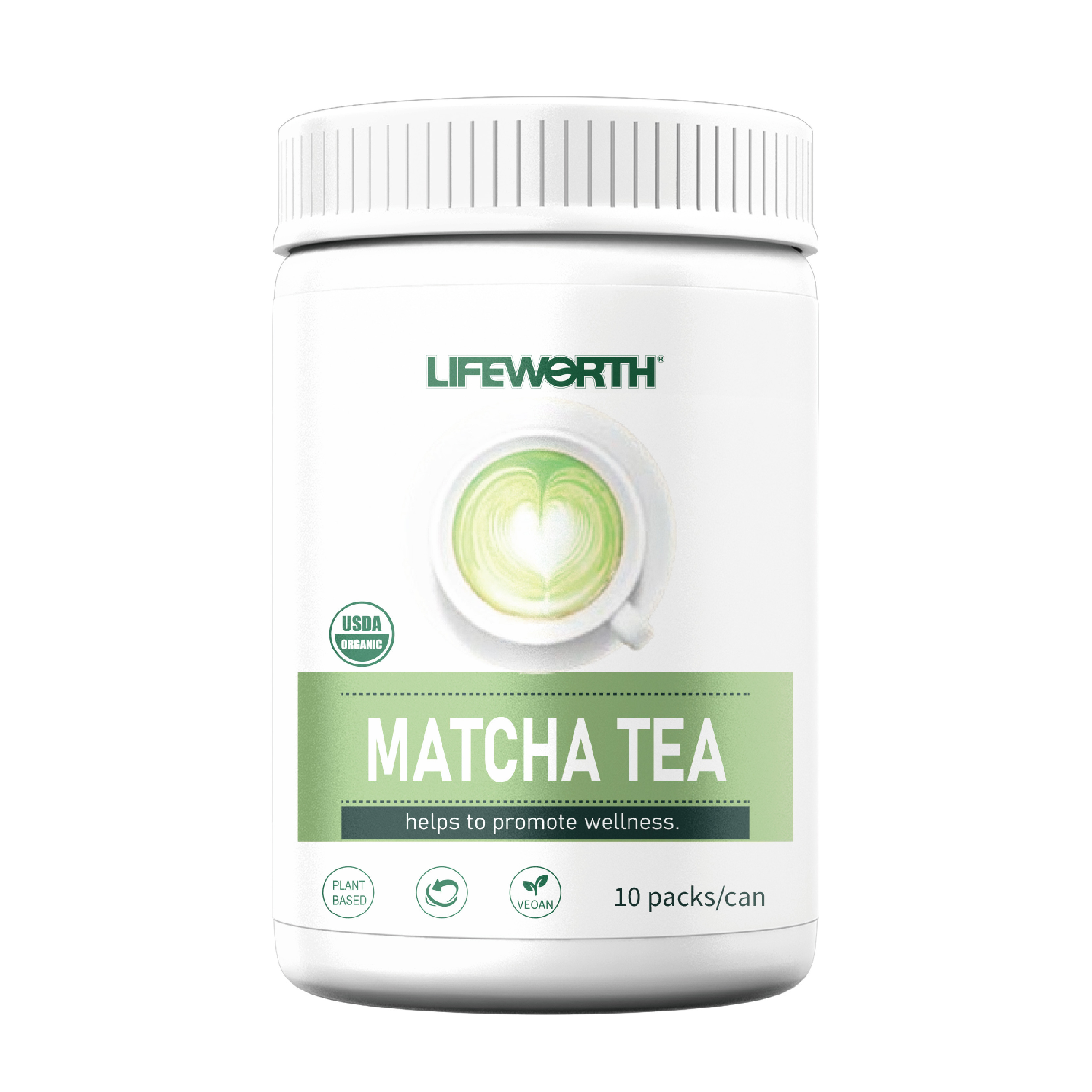 Lifeworth 2022 certified organic matcha powder private label ceremonial grade matcha green tea