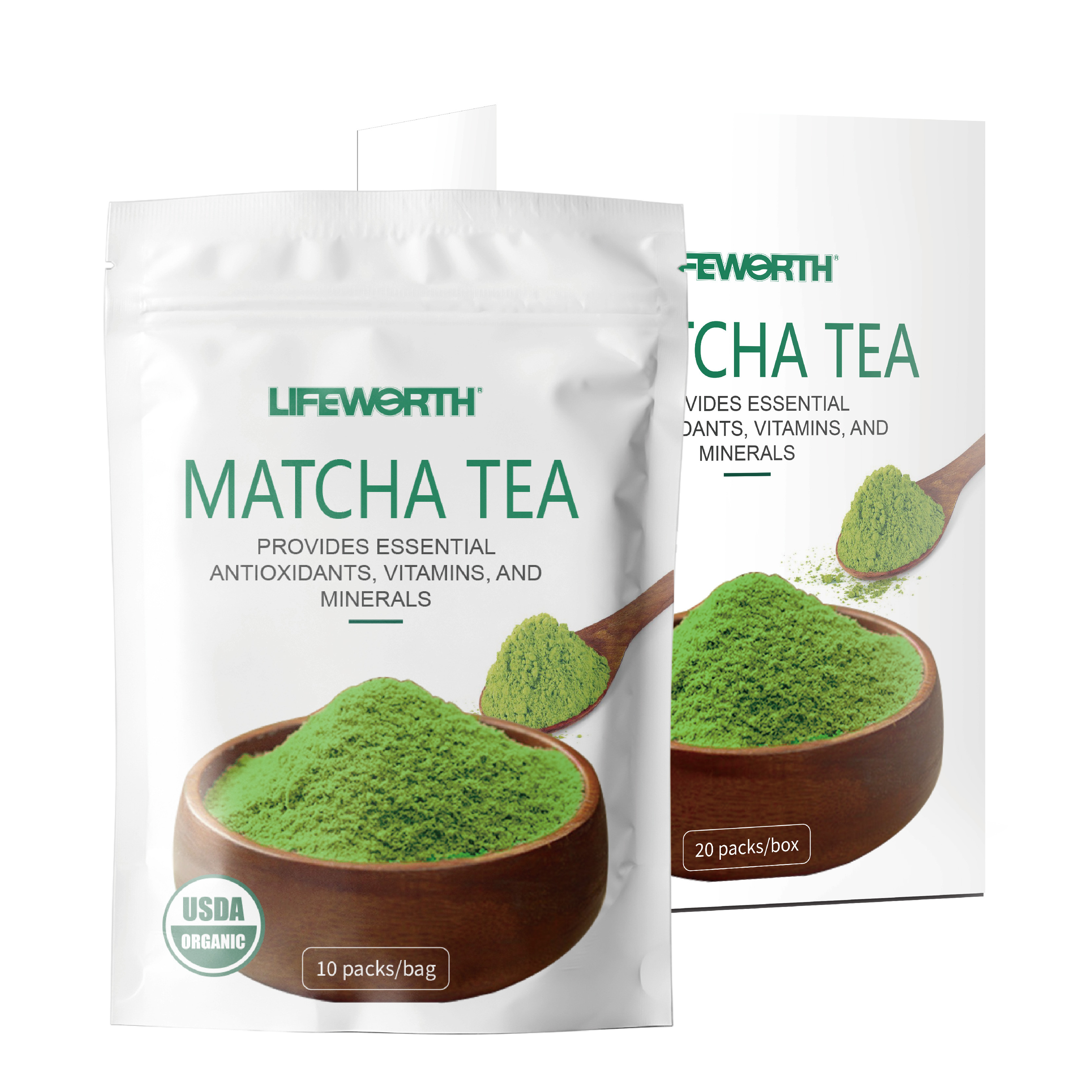 Lifeworth 2022 certified organic matcha powder private label ceremonial grade matcha green tea