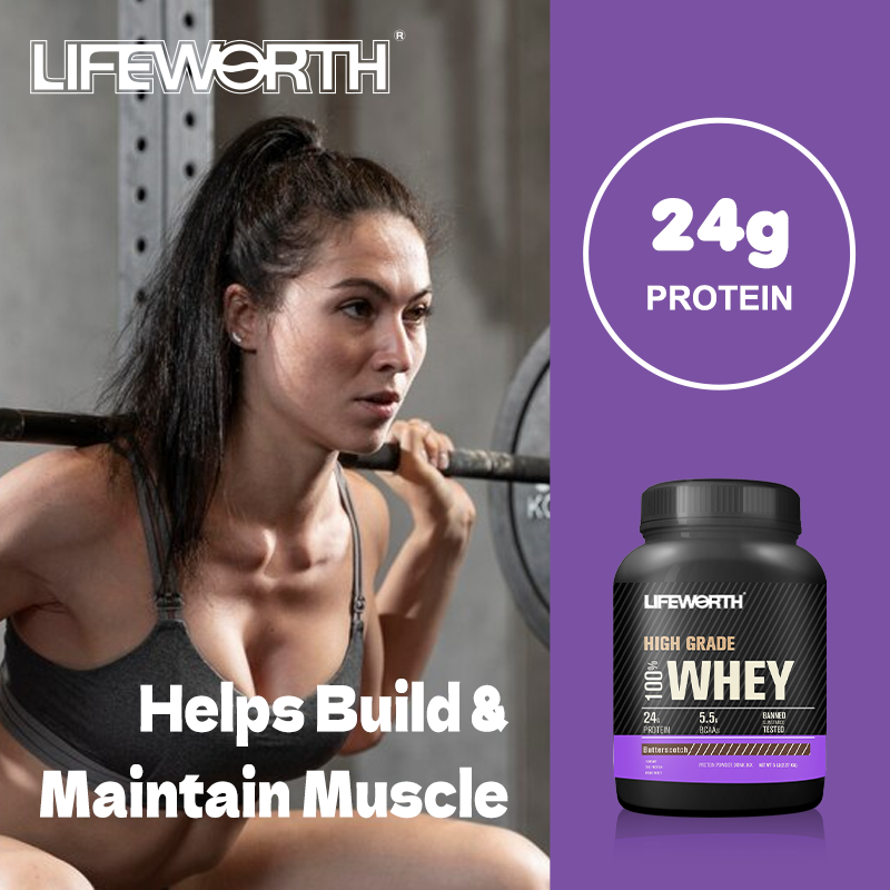 Lifeworth bulk coconut flavor bcaa wpi wpc collagen bcaa whey protein powder for muscle growth