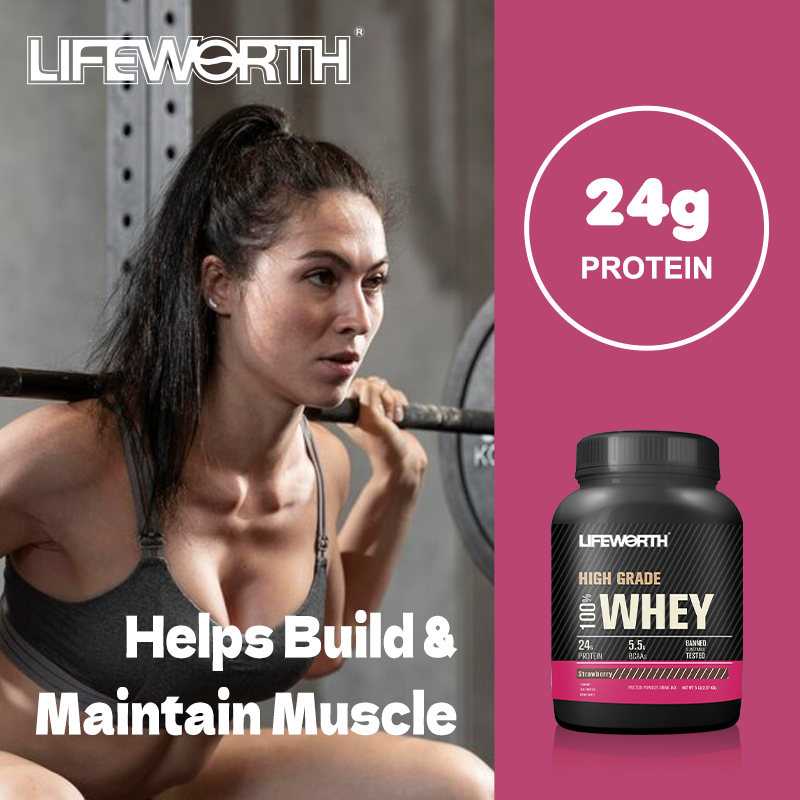 Lifeworth bulk coconut flavor bcaa wpi wpc collagen bcaa whey protein powder for muscle growth