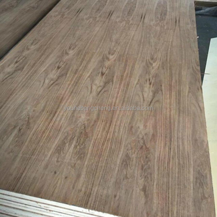 4mm 12mm 18mm Mexican Caribbean walnut faced plywood Commercial Plywood