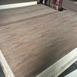 4mm 12mm 18mm Mexican Caribbean walnut faced plywood Commercial Plywood