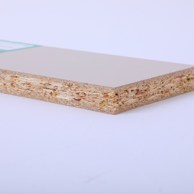 Factory price high gloss hdf mdf PETG PET coated paper melamine faced particle laminated chip plywood board for furniture