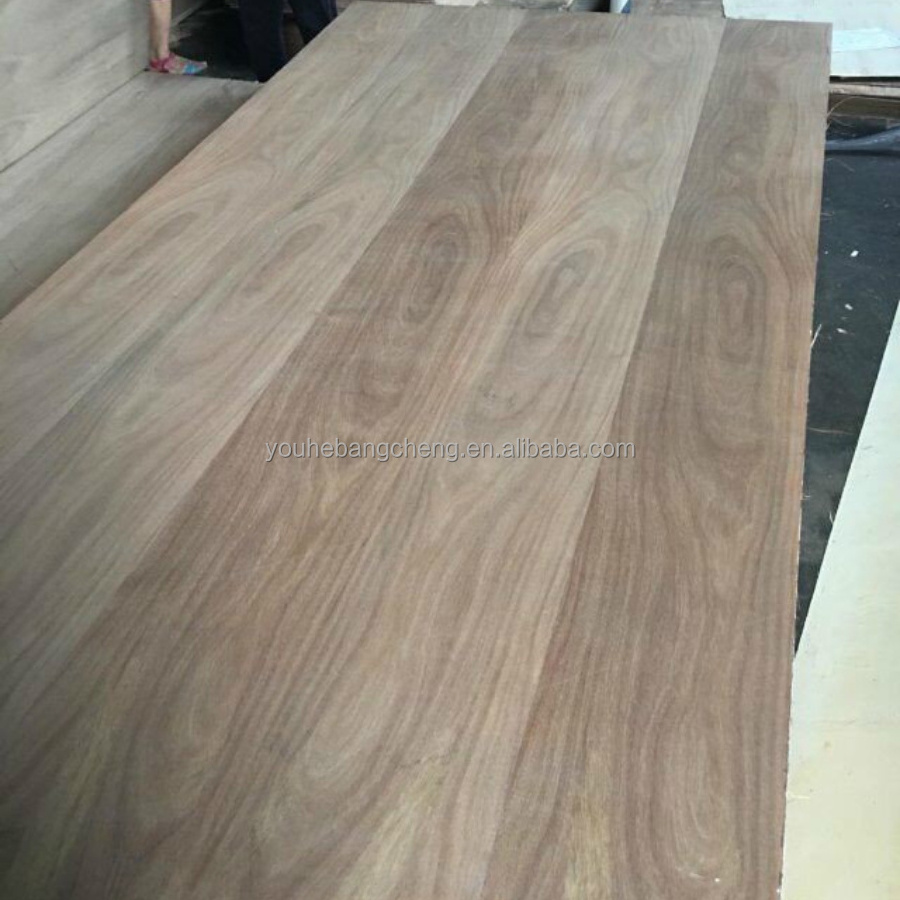 Teak Red oak Cherry ash Veneer Parota Laminated Fancy Plywood Tzalam faced MDF for Furniture and Stairs