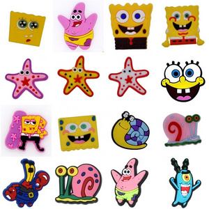 Wholesale KAIYUAN stitch shoe charms mine sponge bob shoe charms decoration for croc clog wholesale