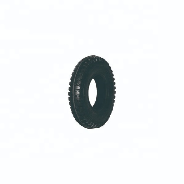 10 inch pneumatic wheel rubber tyre with studded tread for trolley