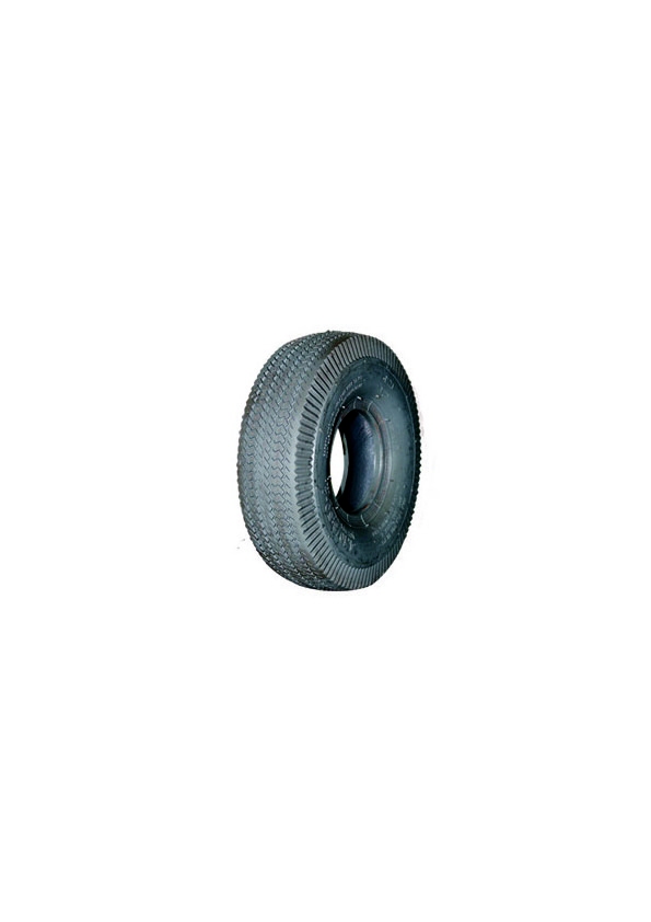 10 inch pneumatic wheel rubber tyre with studded tread for trolley