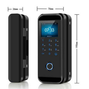 YOUHE K328 Electronic Digital Fingerprint Smart Door Lock for framed or frameless Sliding Glass Smart deadbolt Smart Lock