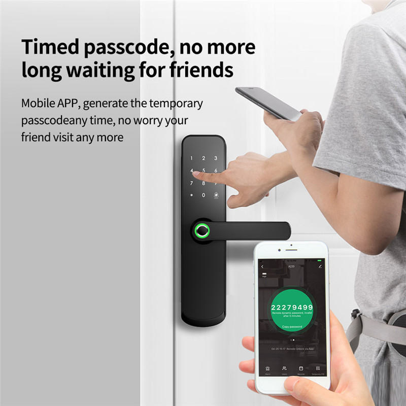 YOUHE Biometric Smart Lock Wireless Remote Control Gate Lock Mobile Phone App Fingerprint Door Lock