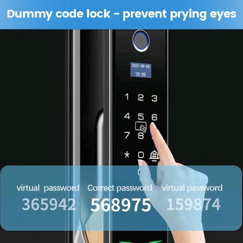 Wholesale Price Door Lock Cat Eye Fingerprint Password Key Phone IC Card Unlock Smart Lock