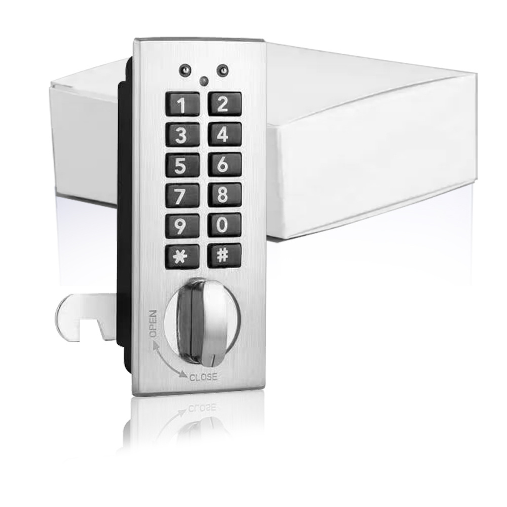 Metal Smart Keyless Keypad Digital Number Code Password Cabinet Turn Knob Smart Door Lock