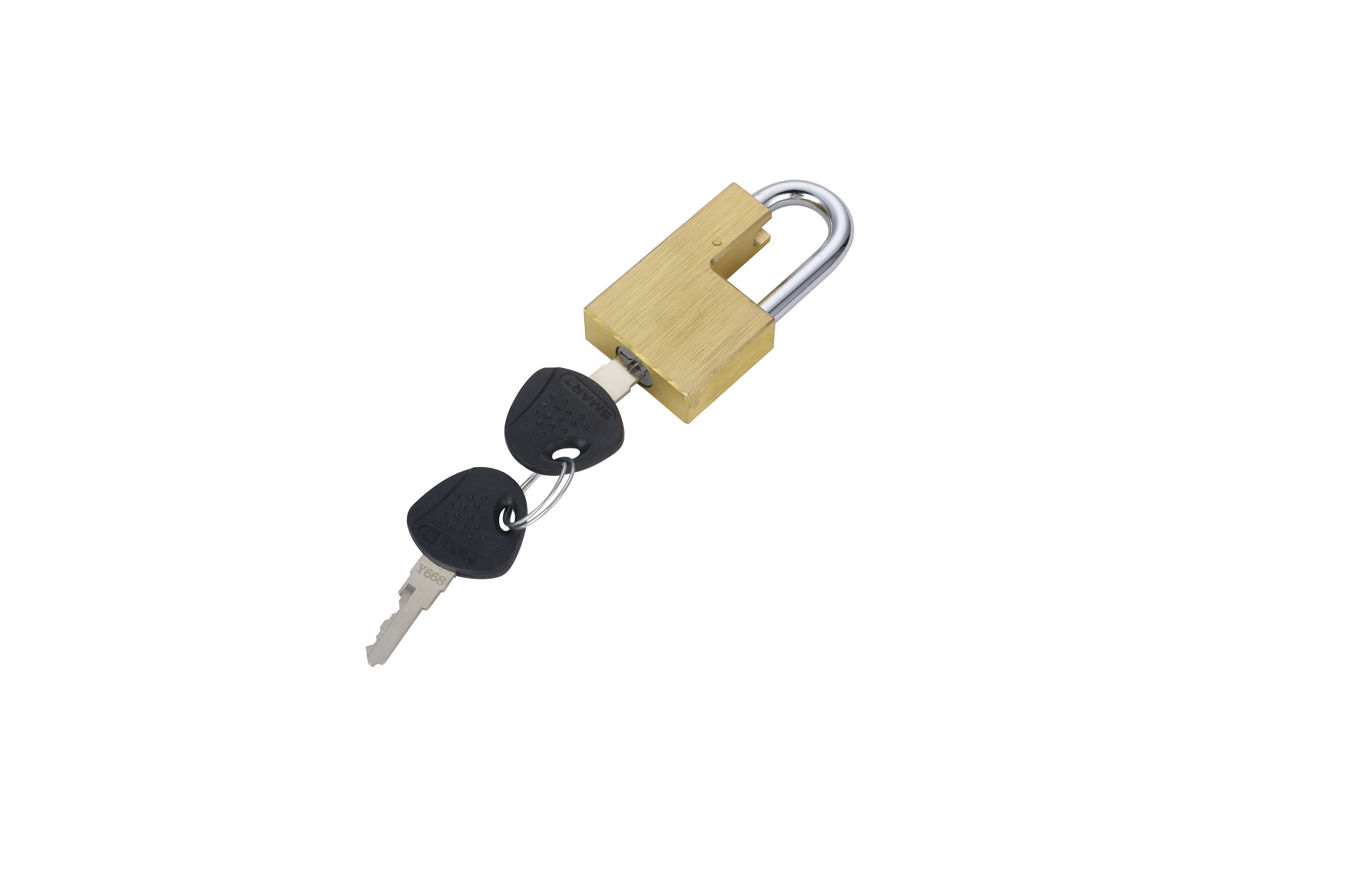 YH1555 Adjustable 1/4 Inch Trailer Coupler Padlock Closed Shackle Replaceable Cylinder Figure