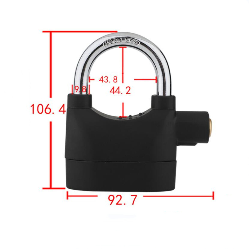 YH1243 Anti-Theft Alarm Padlock Lock Motorcycle House Fence Warehouse Strong Iron Steel Multi-Purpose