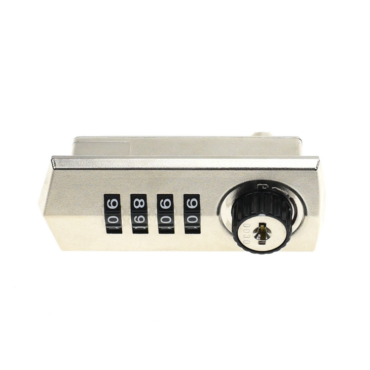 YH1208 Mechanical Metal 4 Dials Digital Cabinet Combination locker Lock with master key