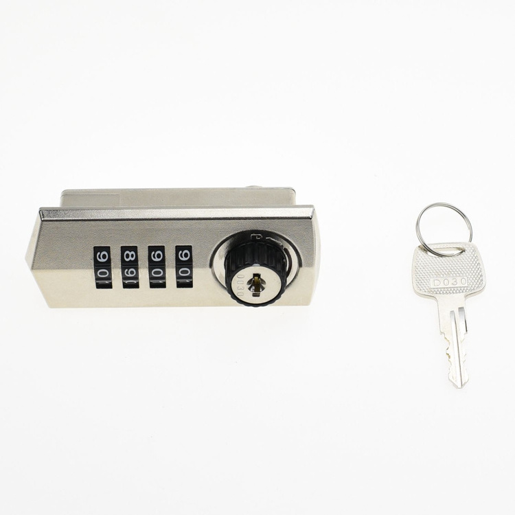 YH1208 Mechanical Metal 4 Dials Digital Cabinet Combination locker Lock with master key