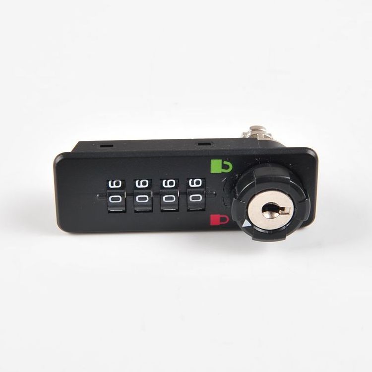 YH1204 Plastic Black 4 Digits Public Mode Mechanical Master Key Password combination cabinet lock