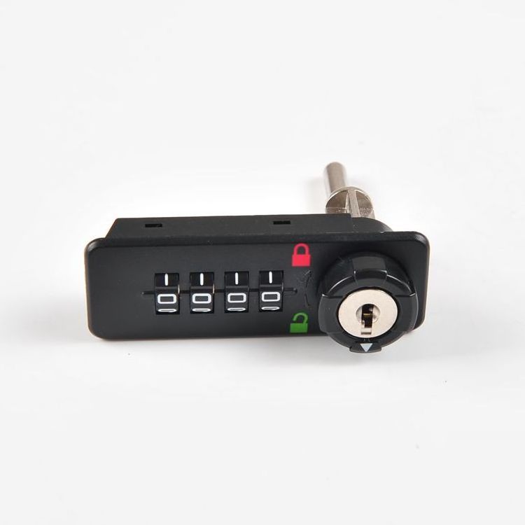 YH1204 Plastic Black 4 Digits Public Mode Mechanical Master Key Password combination cabinet lock