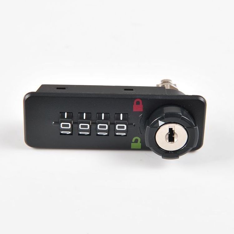 YH1204 Plastic Black 4 Digits Public Mode Mechanical Master Key Password combination cabinet lock