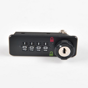 YH1204 Plastic Black 4 Digits Public Mode Mechanical Master Key Password combination cabinet lock