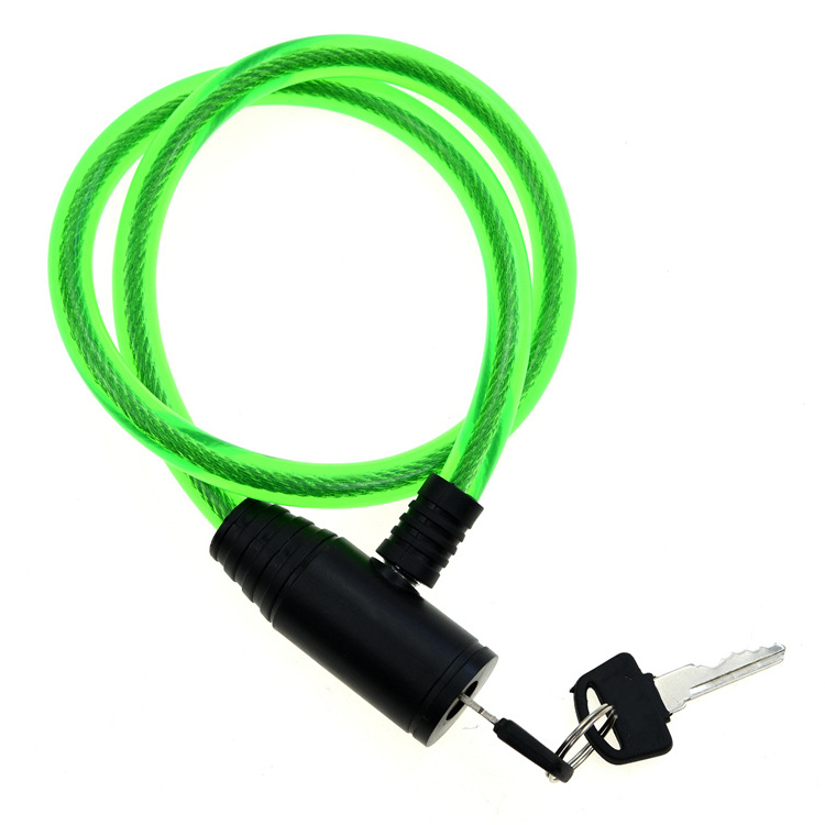 YH1351 Motorcycle bike cable coil bike lock bicycle key cable lock