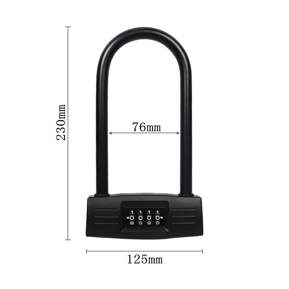 YH9223 Anti-theft Motorcycle Bike Code Password Lock Combination Bicycle U lock