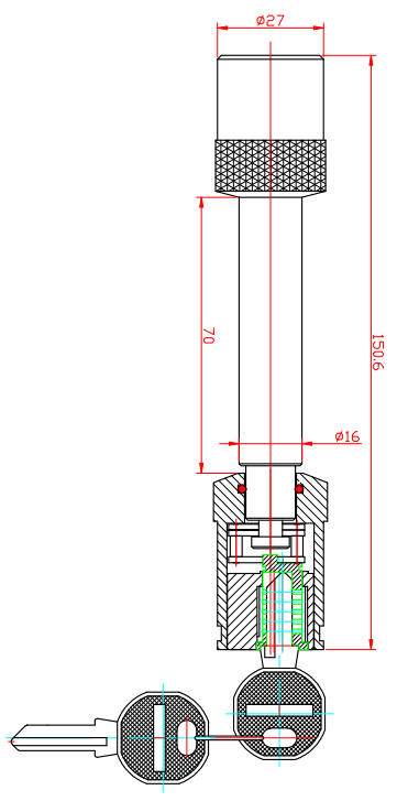 YH9005 Car Accessory Heavy Duty Trailer Lock Anti-Theft Trailer Parts Hitch Lock Ball Lock Coupling Tow Caravan