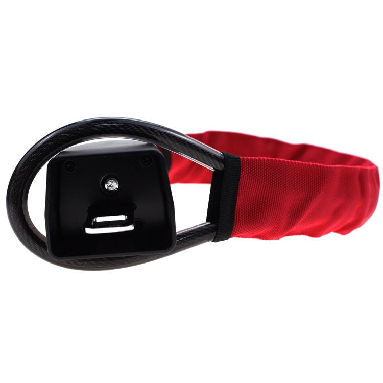 YH2209 Seat Belt Lock Carabiner Retractable Cable Lock Wire Rope Car Steering Wheel Lock