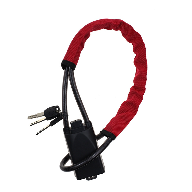 YH2209 Seat Belt Lock Carabiner Retractable Cable Lock Wire Rope Car Steering Wheel Lock