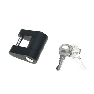 YH9008 Customized 1/4" Trailer Tongue Coupler Lock Hitch Padlock Trailer Air Lock Brass Plated