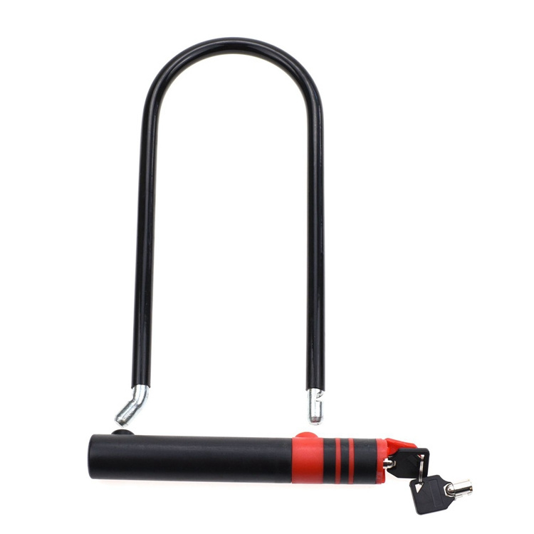 YH1376 U Type Lock Motorcycle Bicycle Security Lock Bike Scooter Ladder Rack Safety lock with 2 Keys