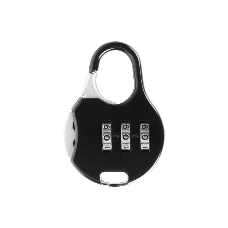 YH1672 3 Digit Code Combination Padlock Zinc Alloy Security Travel Lock Portable Password Lock for Backpack Gym School