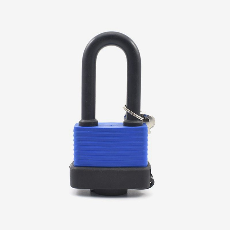 YH9108 Long Shackle Padlock Waterproof Padlock for Outdoor use 4 Keyed Alike Water Resistant Padlocks 8 Keys-for Gym Locker