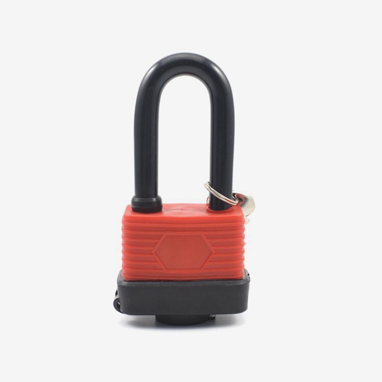 YH9108 Long Shackle Padlock Waterproof Padlock for Outdoor use 4 Keyed Alike Water Resistant Padlocks 8 Keys-for Gym Locker