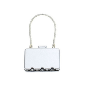 YH3007 Hot sale zipper padlock cable conductor combination lock padlock luggage locks