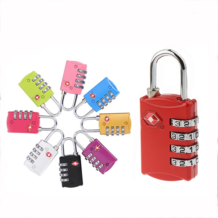 YH3217 TSA Zinc Alloy Luggage Lock with 4 Digit Password for Backpack Gym Bag School Locker Travel Baggage Suitcase Keyless Lock