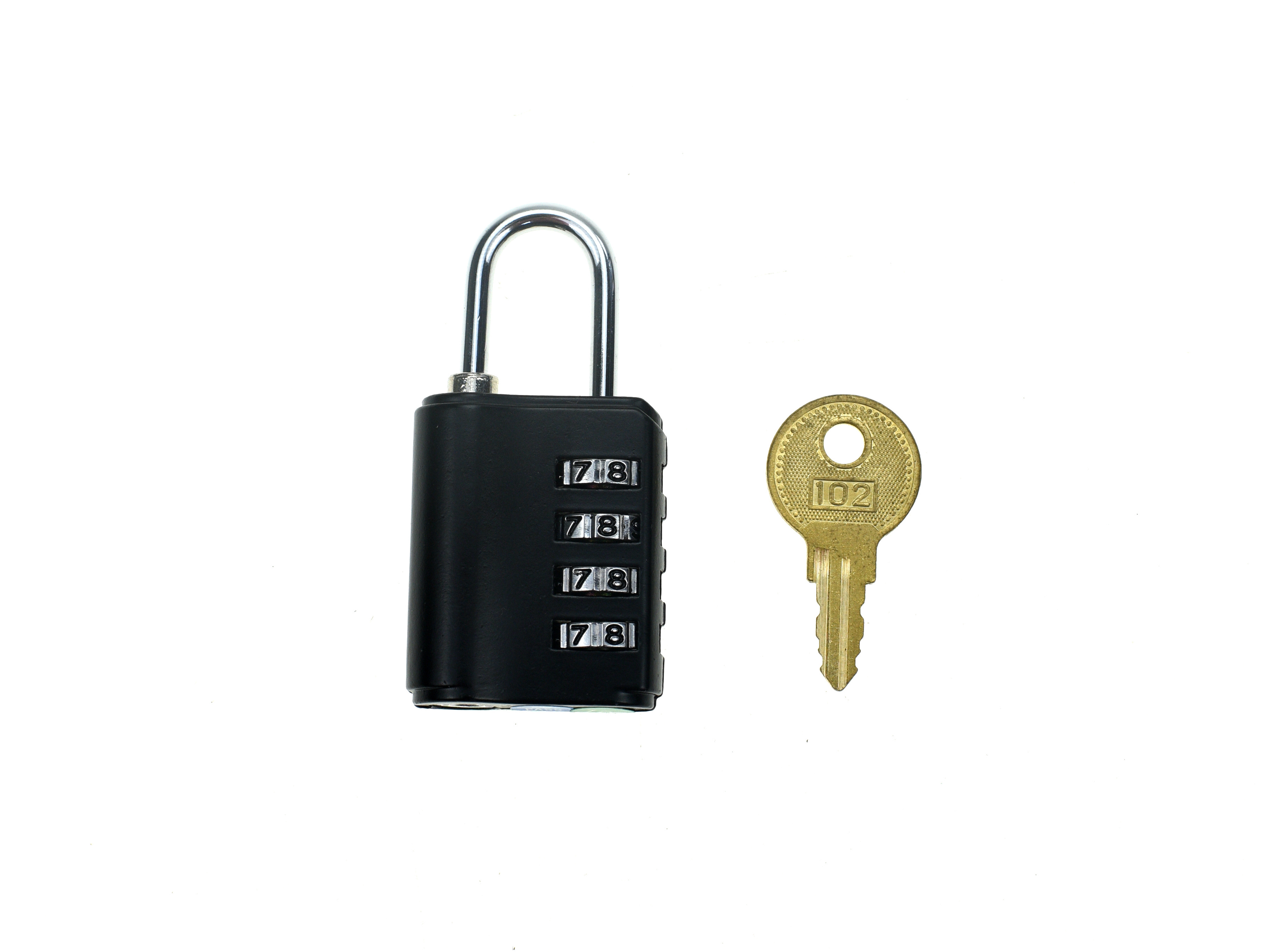 YH1660 KeeKit Combination Padlock 4 Digit Combination Lock Resettable Waterproof Gate Lock for Locker, Gym, Fence, Case, School