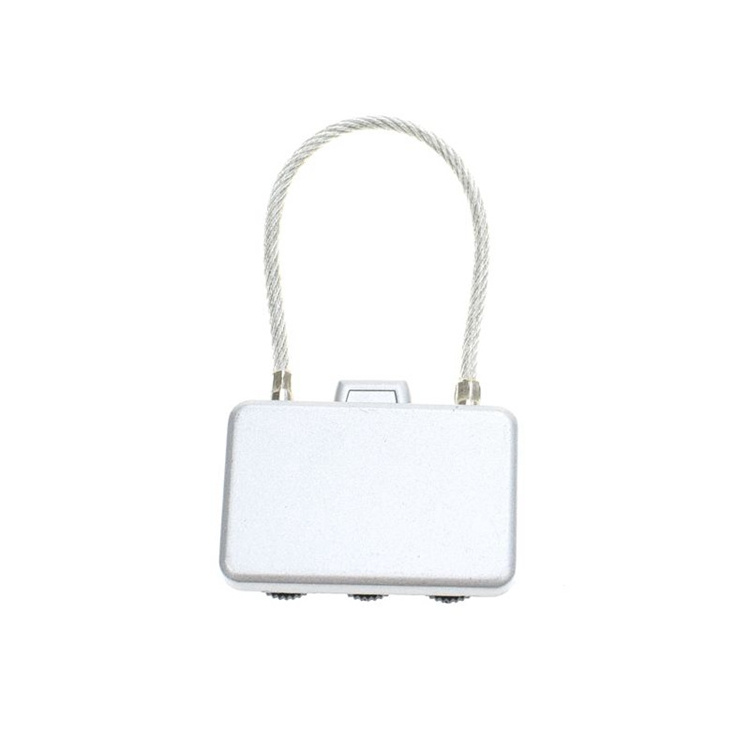 YH3007 Hot sale zipper padlock cable conductor combination lock padlock luggage locks