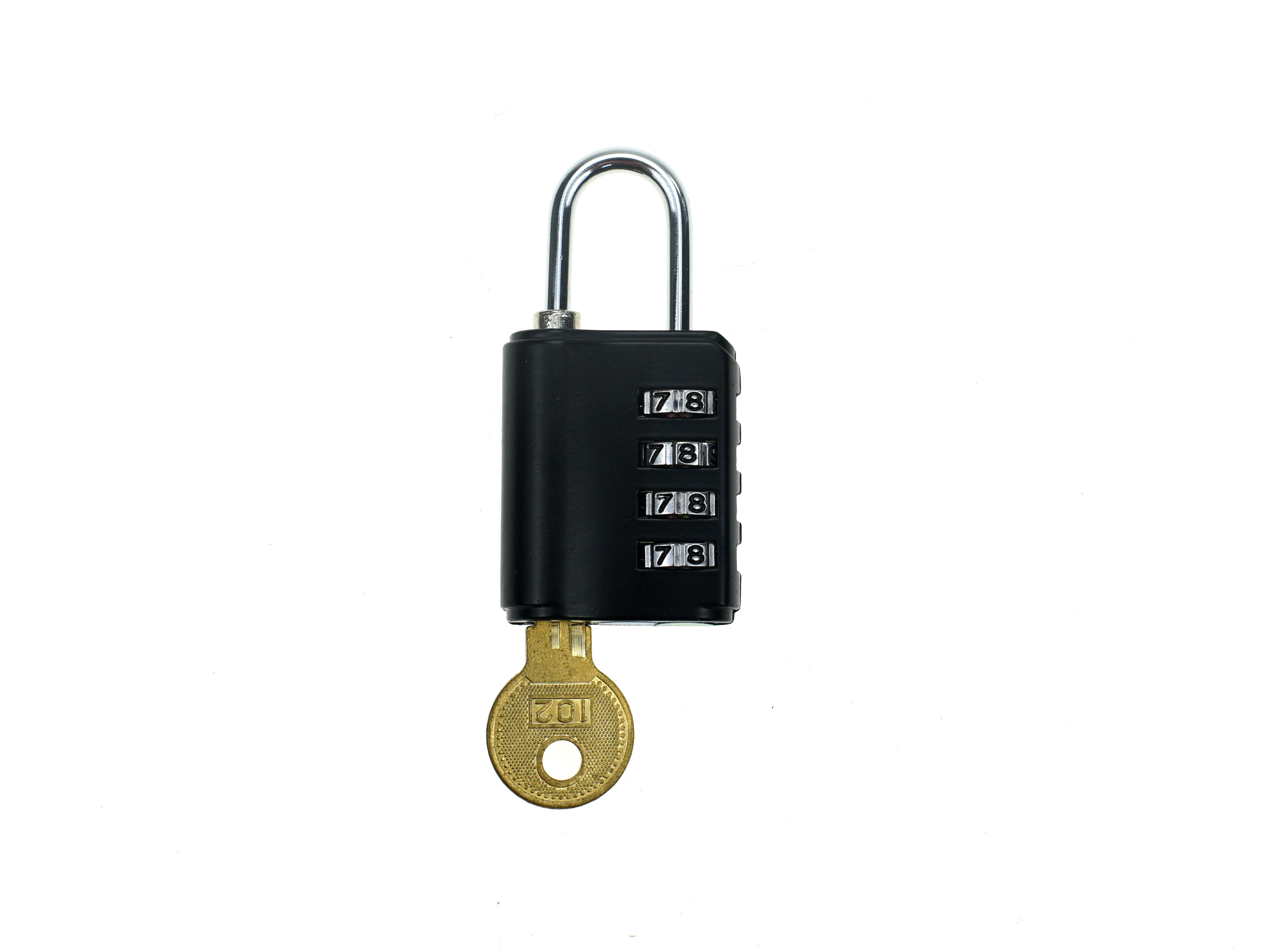 YH1660 KeeKit Combination Padlock 4 Digit Combination Lock Resettable Waterproof Gate Lock for Locker, Gym, Fence, Case, School