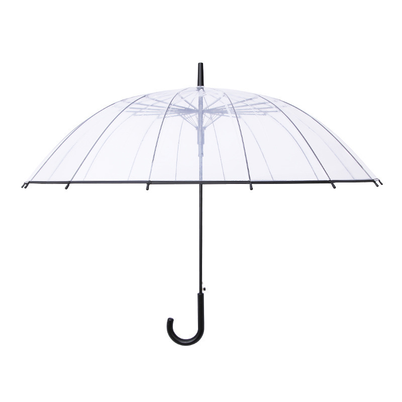 Youhoda Factory Price Clear Transparent Umbrella See Through Transparent Umbrella Customization