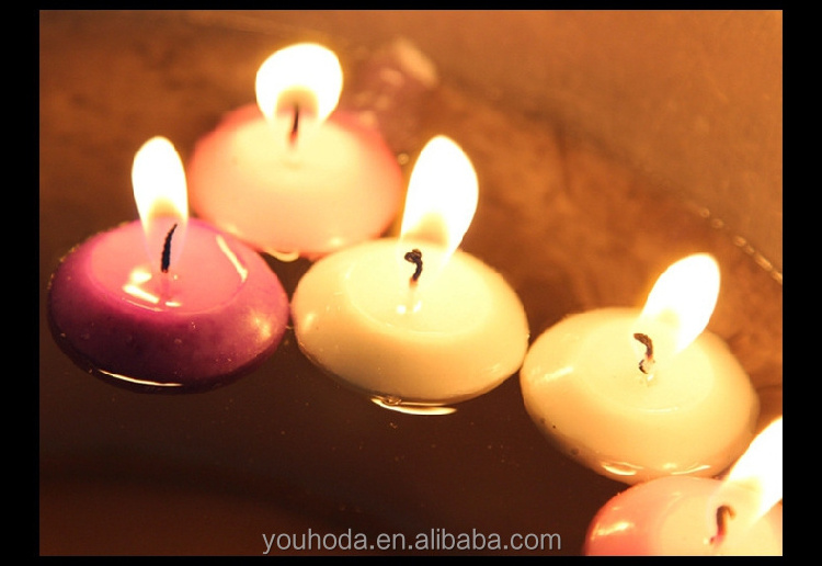 Youhoda Decorative Candles Paraffin Wax Floating Candle Burning Time 1 hour 2h 4h Waterproof Candle