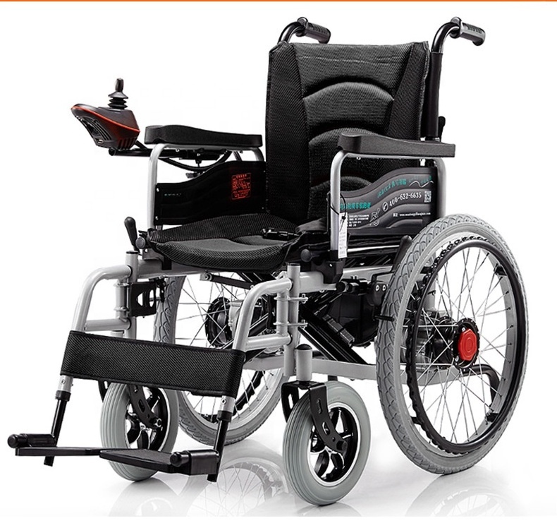 Factory Supply Electronic Wheelchair Folding Handicapped Electric Wheelchair Wheel Chair for elder