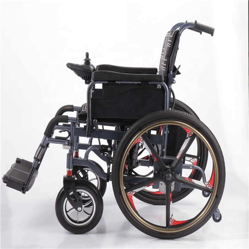 Standard cheap price electric wheelchair for disabled power wheelchair with 24inch tires