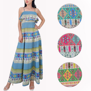 French vintage women casual dress african kitenge clothing polynesian designs ladies maxi cotton long summer slip dresses